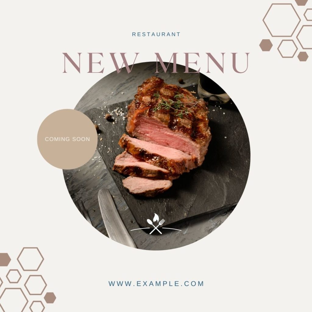 meat, New menu title