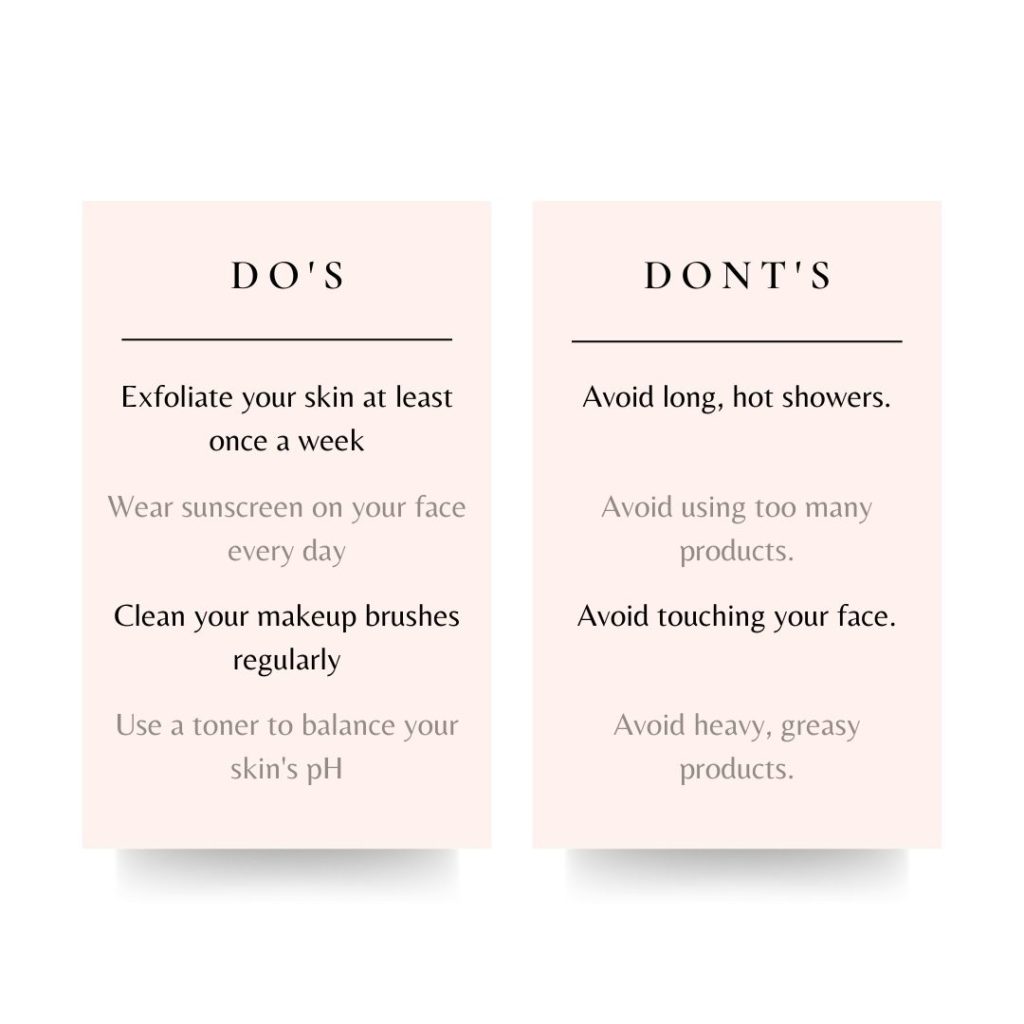 letters skincare tips